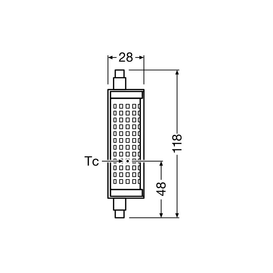 LED Dimmable bulb R7s/18,2W/230V 2700K 118 mm - Osram