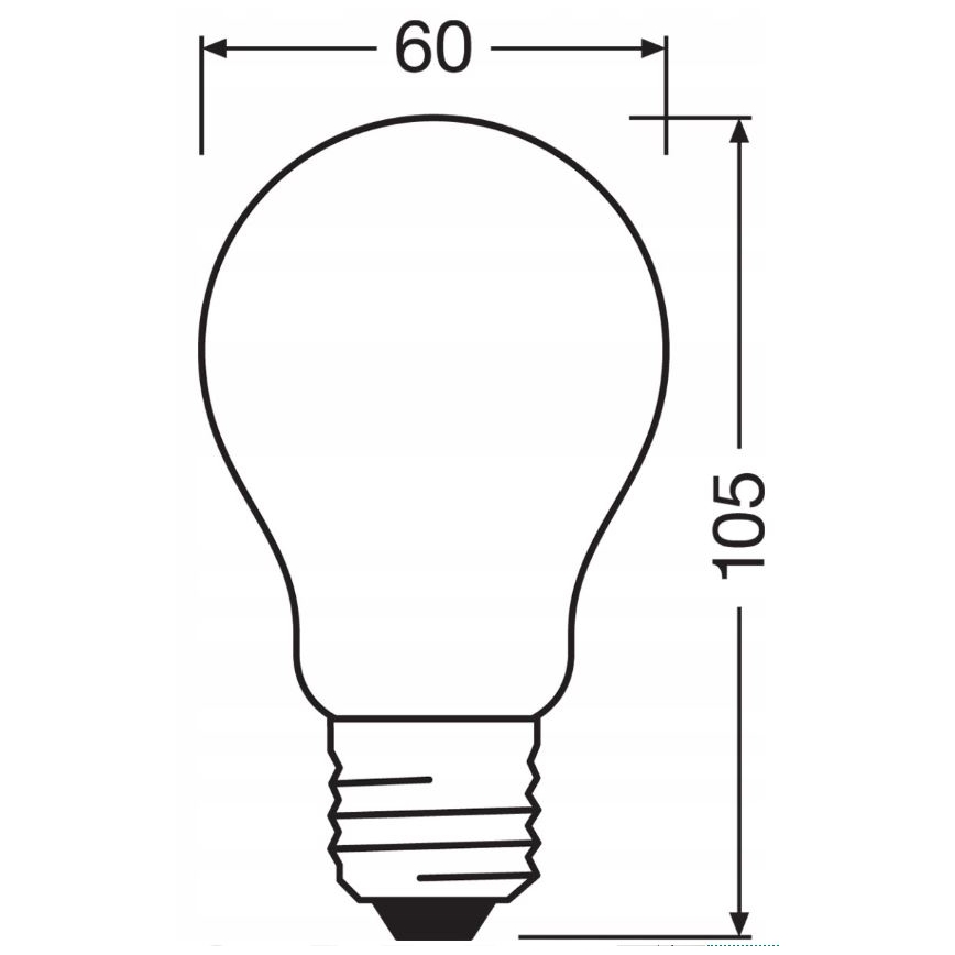LED Dimmable bulb RETROFIT A60 E27/11W/230V 4000K - Osram
