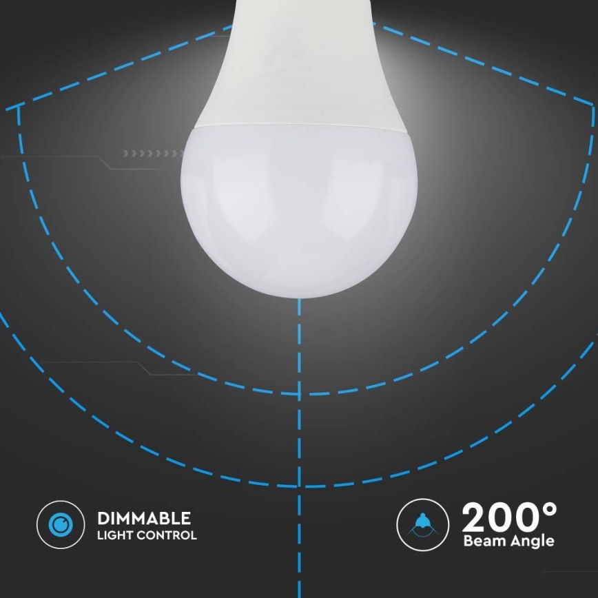 LED Dimmable bulb SAMSUNG CHIP A60 E27/11W/230V 3000K