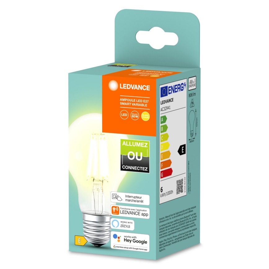 LED Dimmable bulb SMART+ A60 E27/6W/230V 2700K  - Ledvance