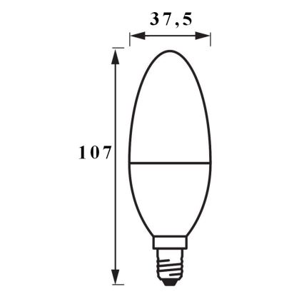 LED Dimmable bulb SMART+ E14/5W/230V 2700K Wi-Fi - Ledvance