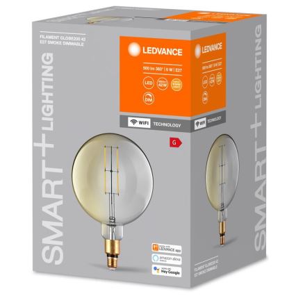 LED Dimmable bulb SMART+ GLOBE G200 E27/6W/230V 2500K Wi-Fi - Ledvance