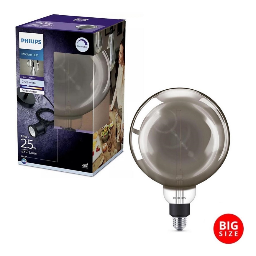 LED Dimmable bulb SMOKY VINTAGE Philips E27/6,5W/230V 4000K