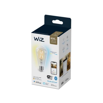 LED Dimmable bulb FILAMENT ST64 E27/6,7W/230V 2700-6500K CRI 90 Wi-Fi - WiZ