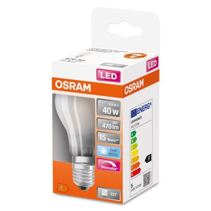 LED Dimmable Bulb SUPERSTAR CLASSIC A60 E27/4,8W/230V 4000K - Osram