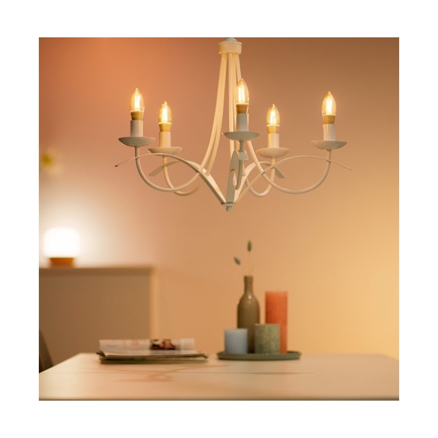 LED Dimmable bulb VINTAGE FILAMENT C35 E14/4,9W/230V 2000-5000K CRI 90 Wi-Fi - WiZ