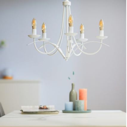 LED Dimmable bulb VINTAGE FILAMENT C35 E14/4,9W/230V 2000-5000K CRI 90 Wi-Fi - WiZ