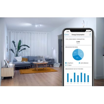 LED Dimmable bulb VINTAGE FILAMENT C35 E14/4,9W/230V 2000-5000K CRI 90 Wi-Fi - WiZ