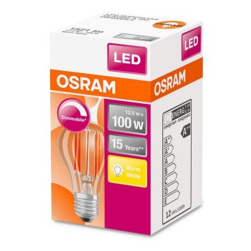 LED Dimmable bulb VINTAGE E27/12W/230V 2700K - Osram