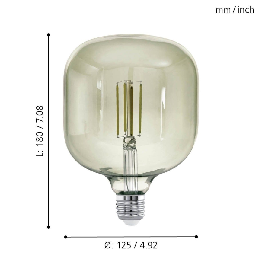 LED Dimmable bulb VINTAGE E27/4W/230V 3000K  - Eglo 12597