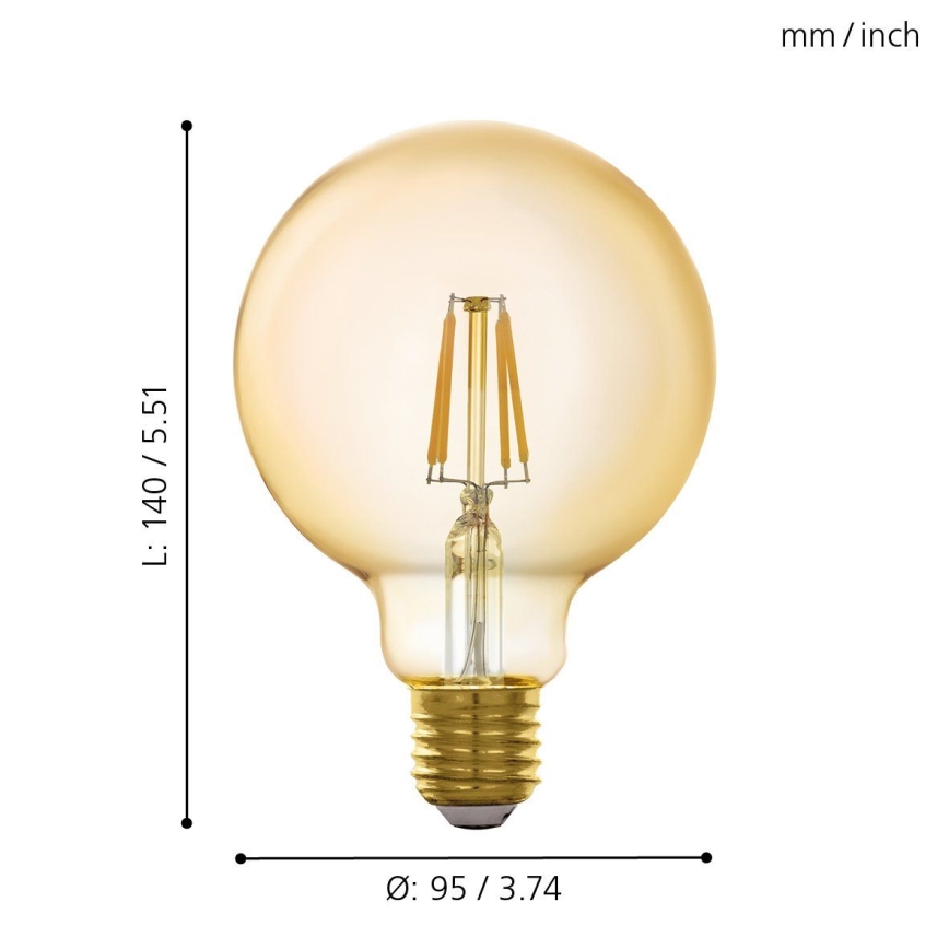 LED Dimmable bulb E27/5,5W/230V 2200K - Eglo