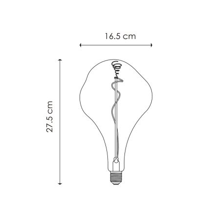 LED Dimmable bulb VINTAGE EDISON E27/3W/230V 1800K