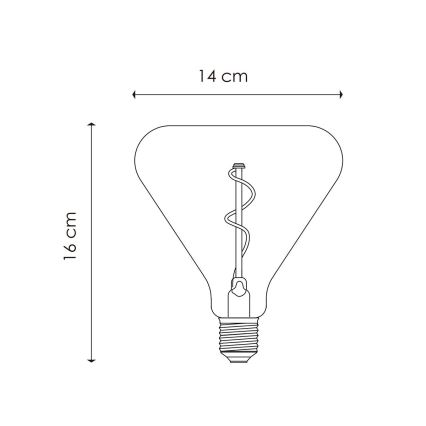 LED Dimmable bulb VINTAGE EDISON E27/3W/230V 2700K