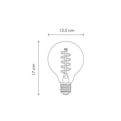 LED Dimmable bulb VINTAGE EDISON G125 E27/4W/230V 2200K