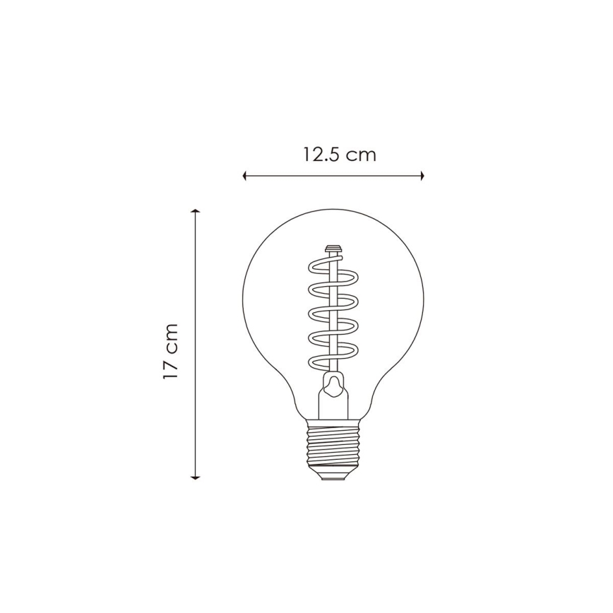 LED Dimmable bulb VINTAGE EDISON G125 E27/4W/230V 2200K