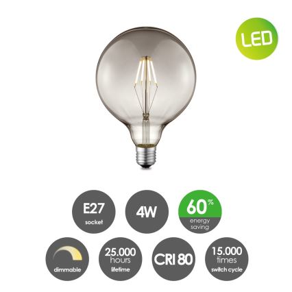 LED Dimmable bulb VINTAGE EDISON G125 E27/4W/230V 2700K