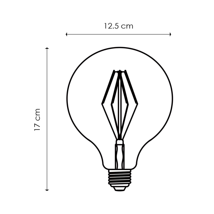 LED Dimmable bulb VINTAGE EDISON G125 E27/4W/230V 2700K