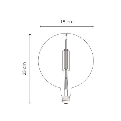 LED Dimmable bulb VINTAGE EDISON G180 E27/4W/230V 2700K