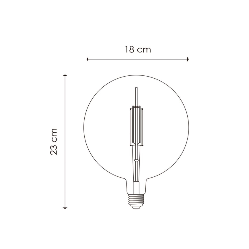LED Dimmable bulb VINTAGE EDISON G180 E27/4W/230V 2700K