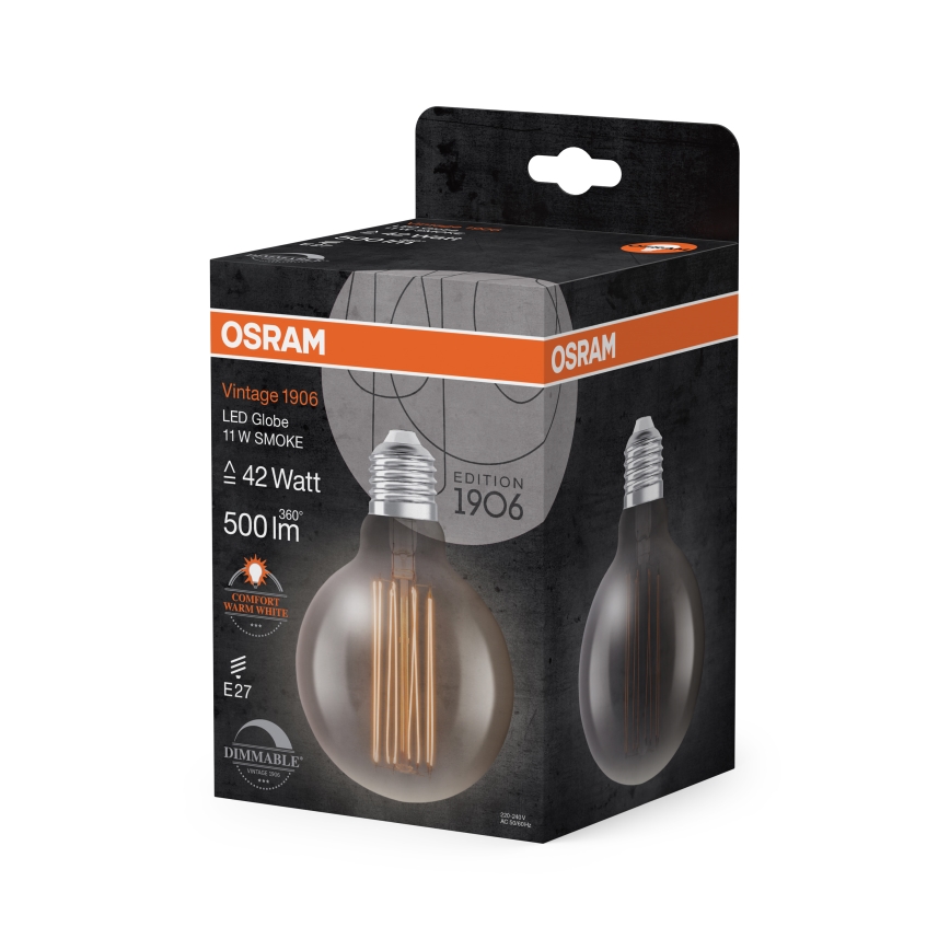 LED Dimmable Bulb VINTAGE FILAMENT E27/11W/230V 1800K - Osram