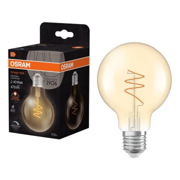 LED Dimmable Bulb VINTAGE FILAMENT E27/4.9W/230V 2200K CRI 90 - Osram