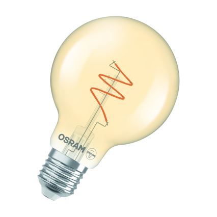 LED Dimmable Bulb VINTAGE FILAMENT E27/4.9W/230V 2200K CRI 90 - Osram