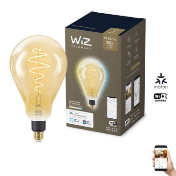 LED Dimmable bulb VINTAGE FILAMENT PS160 E27/6,5W/230V 2000-5000K CRI 90 Wi-Fi -WiZ