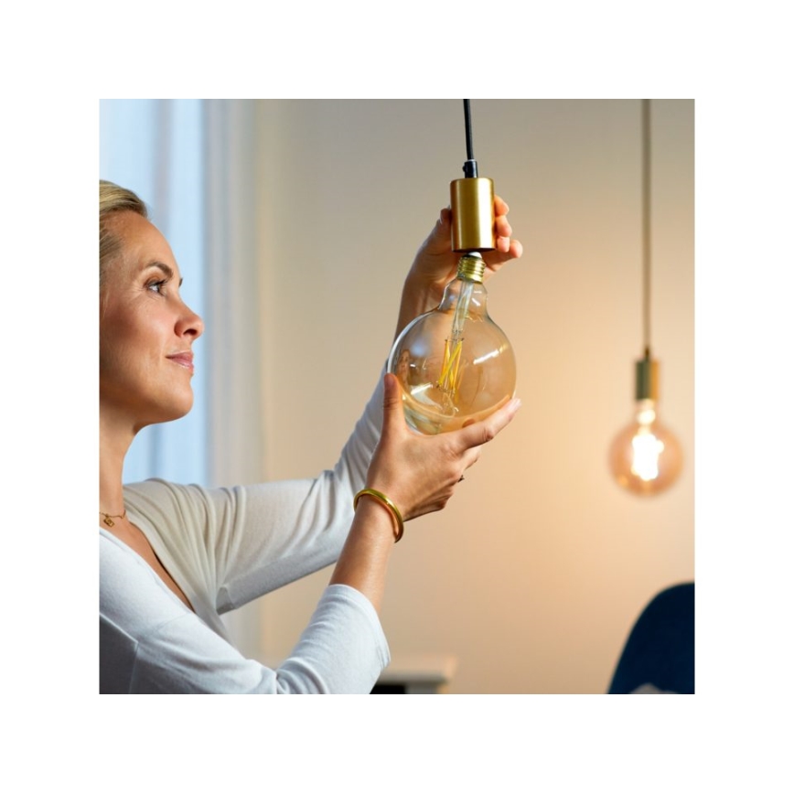 LED Dimmable bulb VINTAGE FILAMENT G125 E27/6,7W/230V 2000-5000K CRI 90 Wi-Fi - WiZ