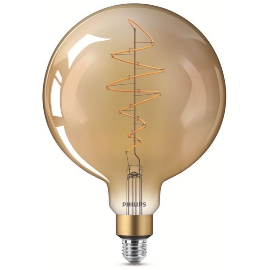 LED Dimmable bulb VINTAGE Philips G200 E27/7W/230V 2000K