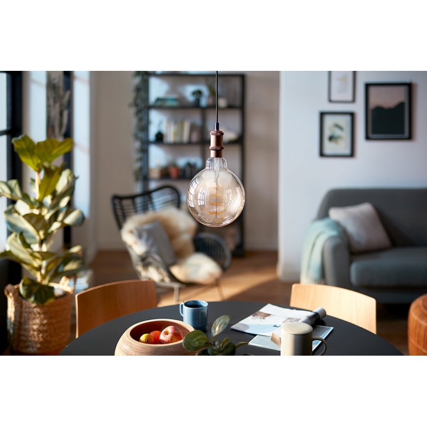 LED Dimmable bulb VINTAGE Philips G200 E27/7W/230V 2000K