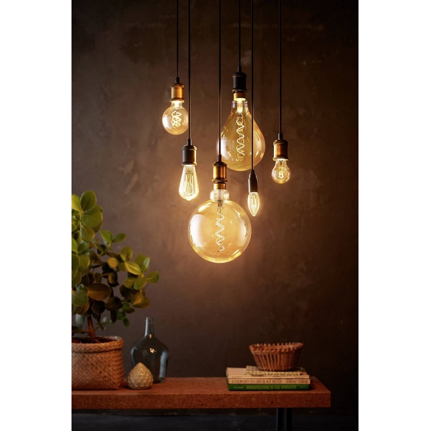 LED Dimmable bulb VINTAGE Philips G200 E27/7W/230V 2000K