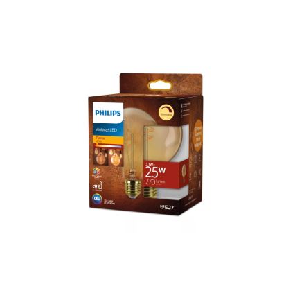 LED Dimmable Bulb VINTAGE Philips G95 E27/3,1W/230V 1800K