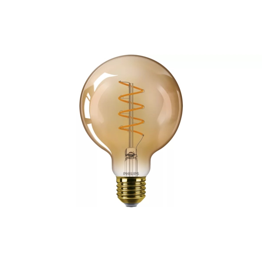 LED Dimmable bulb VINTAGE Philips G95 E27/5,5W/230V 2200K