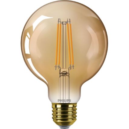 LED Dimmable bulb VINTAGE Philips G95 E27/7W/230V 1800K