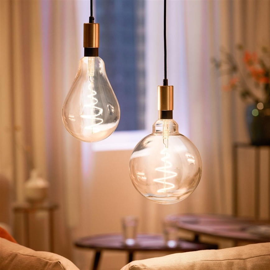 LED Dimmable bulb VINTAGE FILAMENT PS160 E27/6,5W/230V 2000-5000K CRI 90 Wi-Fi -WiZ