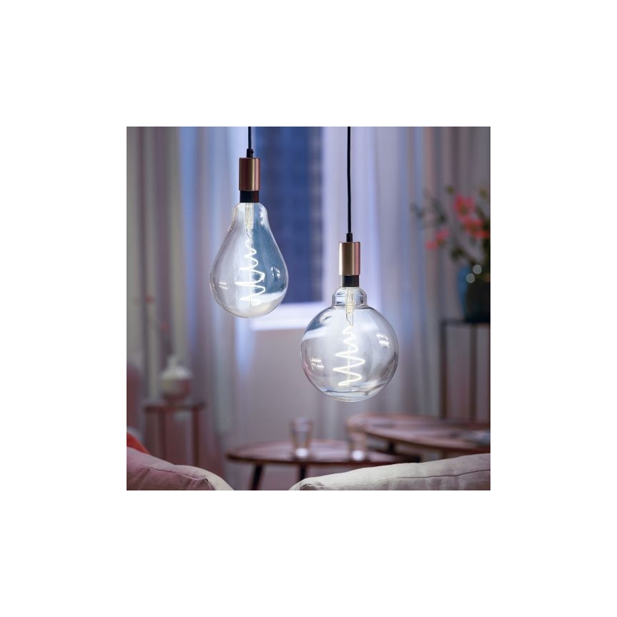 LED Dimmable bulb VINTAGE FILAMENT PS160 E27/6,5W/230V 2000-5000K CRI 90 Wi-Fi -WiZ