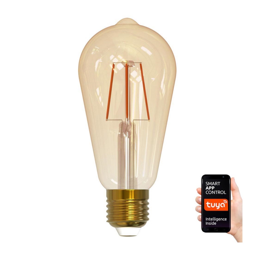 LED Dimmable bulb VINTAGE ST64 E27/5,5W/230V 1800-2700K Wi-fi Tuya