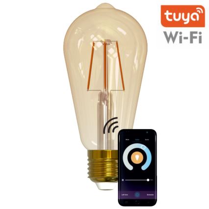 LED Dimmable bulb VINTAGE ST64 E27/5,5W/230V 1800-2700K Wi-fi Tuya