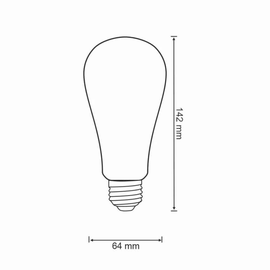 LED Dimmable bulb VINTAGE ST64 E27/5,5W/230V 1800-2700K Wi-fi Tuya