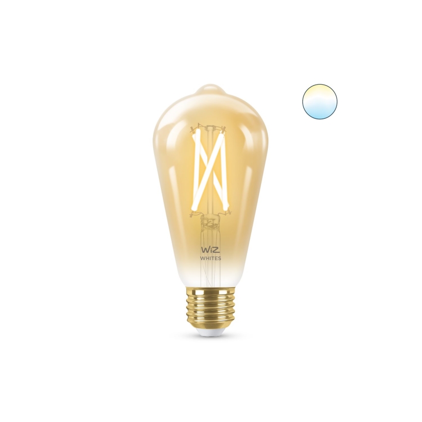 LED Dimmable bulb VINTAGE FILAMENT ST64 E27/7W/230V 2000-5000K CRI 90 Wi-Fi - WiZ