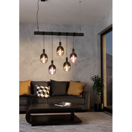 LED Dimmable Bulb VINTAGE T120 E27/4W/230V 1800K Purple - Eglo 110226