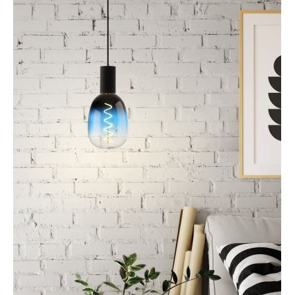 LED Dimmable Bulb VINTAGE T120 E27/4W/230V 2000K blue - Eglo 110224