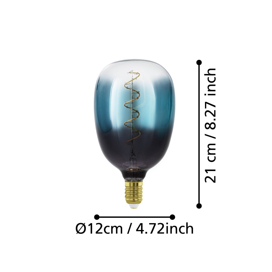 LED Dimmable Bulb VINTAGE T120 E27/4W/230V 2000K blue - Eglo 110224