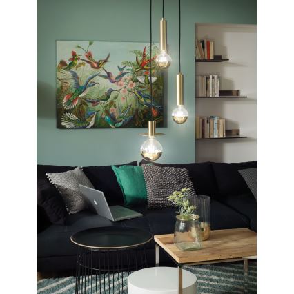 LED Dimmable bulb with a mirror spherical cap GLOBE G95 E27/6,5W/230V 2700K gold - Paulmann 28675