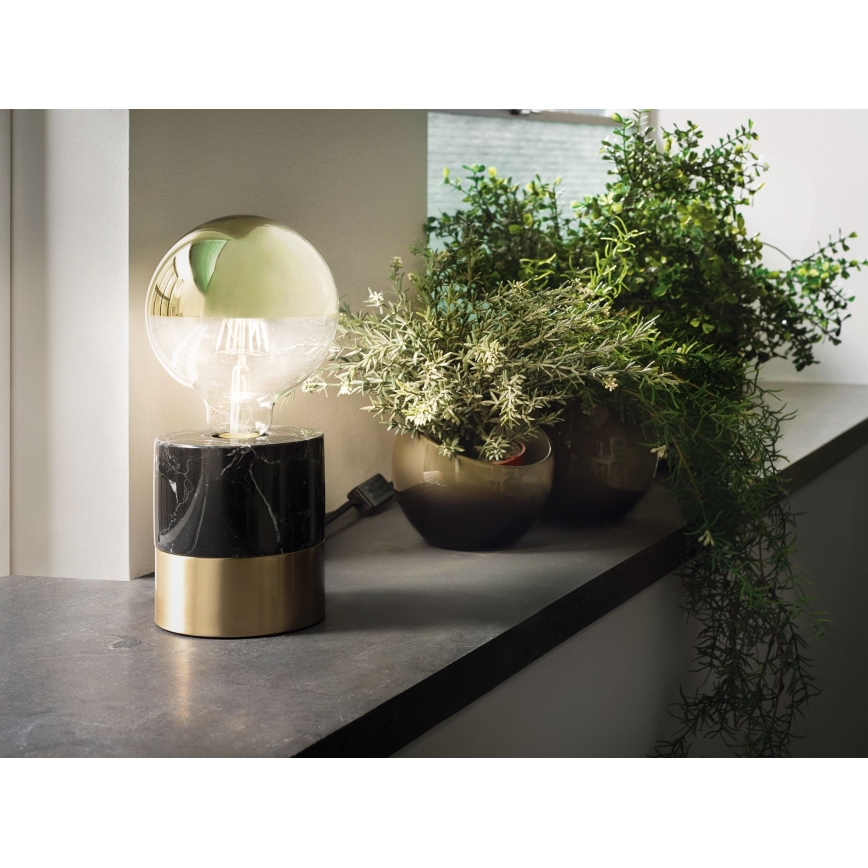 LED Dimmable bulb with a mirror spherical cap GLOBE G95 E27/6,5W/230V 2700K gold - Paulmann 28675