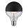 LED Dimmable bulb with a mirror spherical cap GLOBE G95 E27/6,5W/230V 2700K black - Paulmann 28676