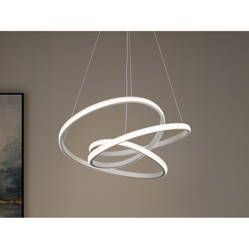 LED Dimmable Cable Pendant Light LED/90W/230V 3000-6500K dia. 47 cm + remote control