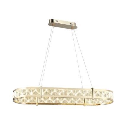 LED Dimmable crystal chandelier on cable ENRIQUE LED/50W//230V 3000-6000K + remote control