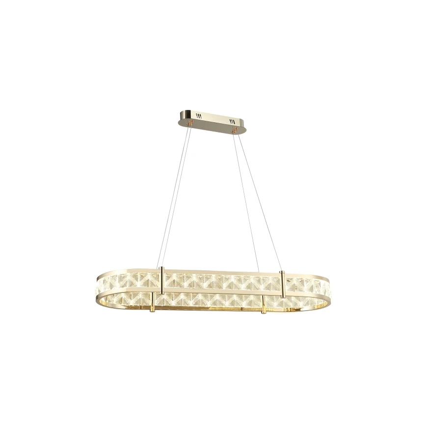 LED Dimmable crystal chandelier on cable ENRIQUE LED/50W//230V 3000-6000K + remote control