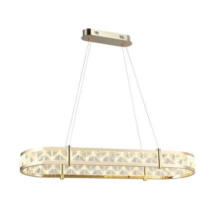 LED Dimmable crystal chandelier on cable ENRIQUE LED/50W//230V 3000-6000K + remote control